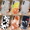 Handyhülle Für Samsung Galaxy S23 FE Luxuriöses Bemaltes Blumen Cover Weiches Silikon Transparentes Funda Für Samsung S24 Plus Capa Schale