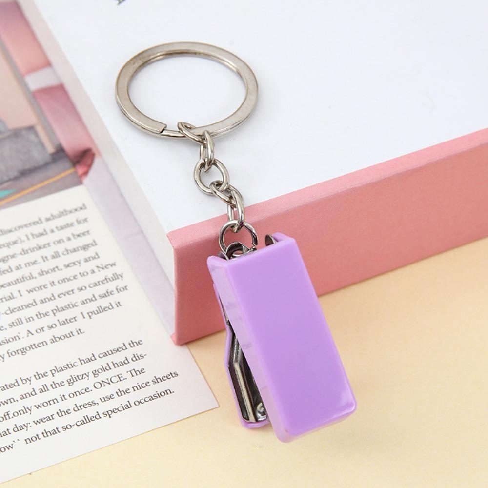 2Pcs Solid Color Mini Stapler Metal Small Paper Stapler New Stationery