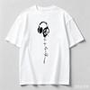 Unisexs Cotton Summer Earphones With Letter Print Breathable And Comfortable Round Neck Tshirt Outdoor Sports And Leisure Top