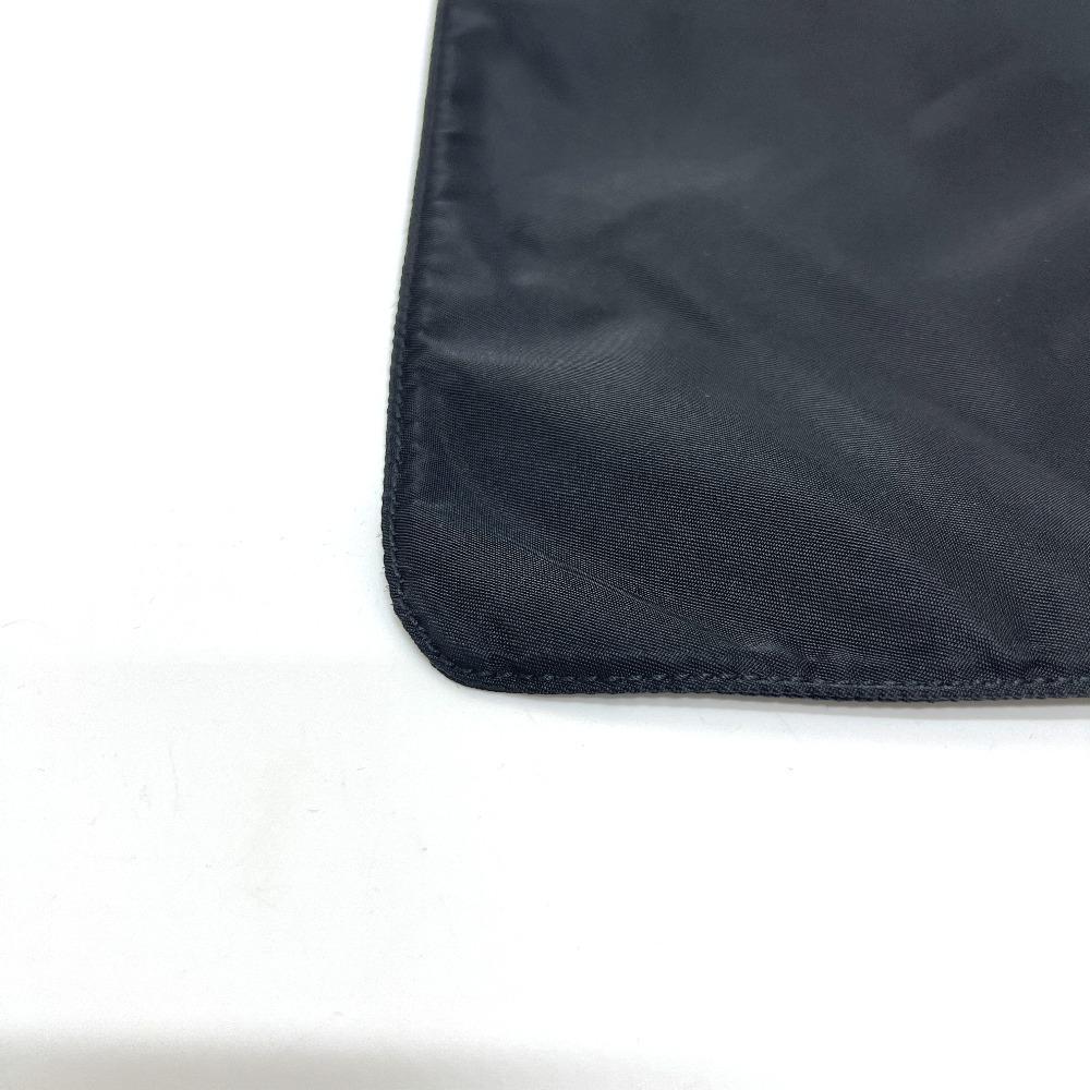 PRADA triangle plate Flat Bag Shoulder Bag Shoulder Bag Nylon Black