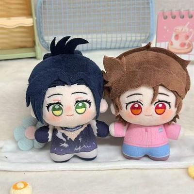Medalist Chibi Boy Girl Figure Plush Toy Soft Short Fluffy Fabric Stuffed Doll Multiple Hairstyle Character Merchandise Bag