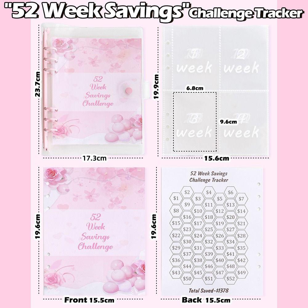 

Challenge Binder Mini Binder Savings Challenge ПВХ Экономия задач Книга для детей