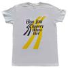 Bon Jovi T Shirt Slippery When Wet Band Logo Official Mens White XL