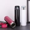 500ml 304 Stainless Steel Vacuum Insulated Bottle, Leakproof One-Touch Flip-Top Flask for Car Office Travel