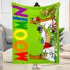 Moomin Family Adventure Flannel Blanket-Soft and Suitable for Sofas,Beds,Offices,Travel,All Seasons,Great Gift for Holidays and Birthdays.