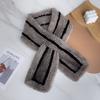 Winter New Mink Fur Woven Scarf Women Fashion Fur Neck Warmer Genuine Mink Fur Scarf Shawl Fashion Thick Warm Fur collar Scarves