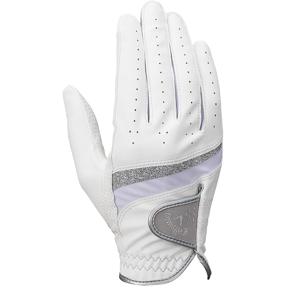 Callaway Style Dual Women's Golf Gloves White Gray 20cm Both Hands