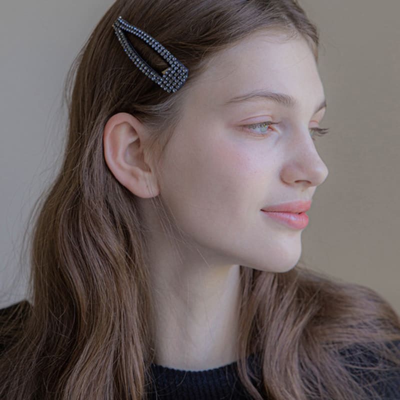 

Jean Paul Clarisse Colored Austrian Crystal Hair Clip JP-22-125AB NAVY