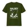 Halsey Hot Mess T Shirt  Sizes Met 183 Vintage Washed Homme Soft Comfortable Top For Everyday Wear Graphic Fashion Streetwear