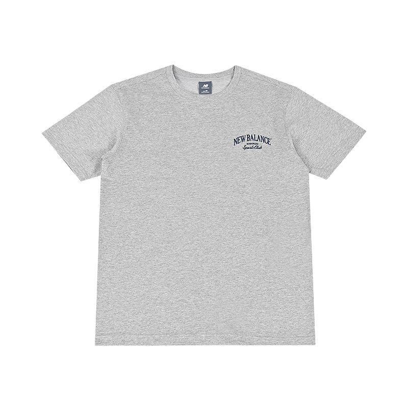 New Balance T Shirts Men s MGR Light Gray Crew Neck Moderate NEF31271-MGR L