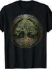 Camiseta Vikinga Yggdrasil - Árbol de la Vida Nórdico, Nudos Celtas, Mito Nórdico Retro