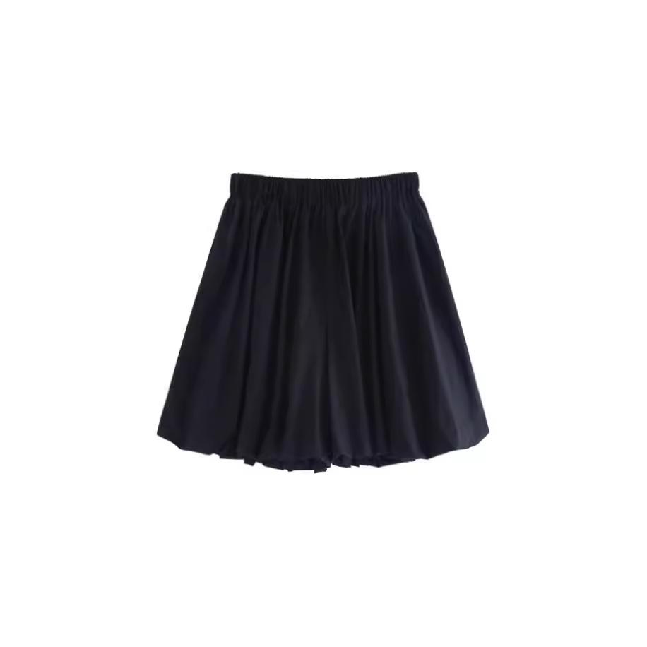 Women's High Waist Elastic Shorts - Autumn A-Line Bubble Bloomers