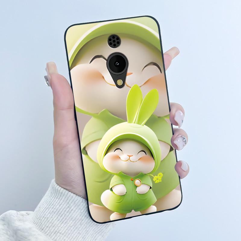 Hülle Für Nokia 150 2G 2023 TA-1582 Hülle Ästhetisch Luxuriös Niedlich Cool Jungen Mädchen Schwarz Matt Weiches TPU Vollschutz Rückseite