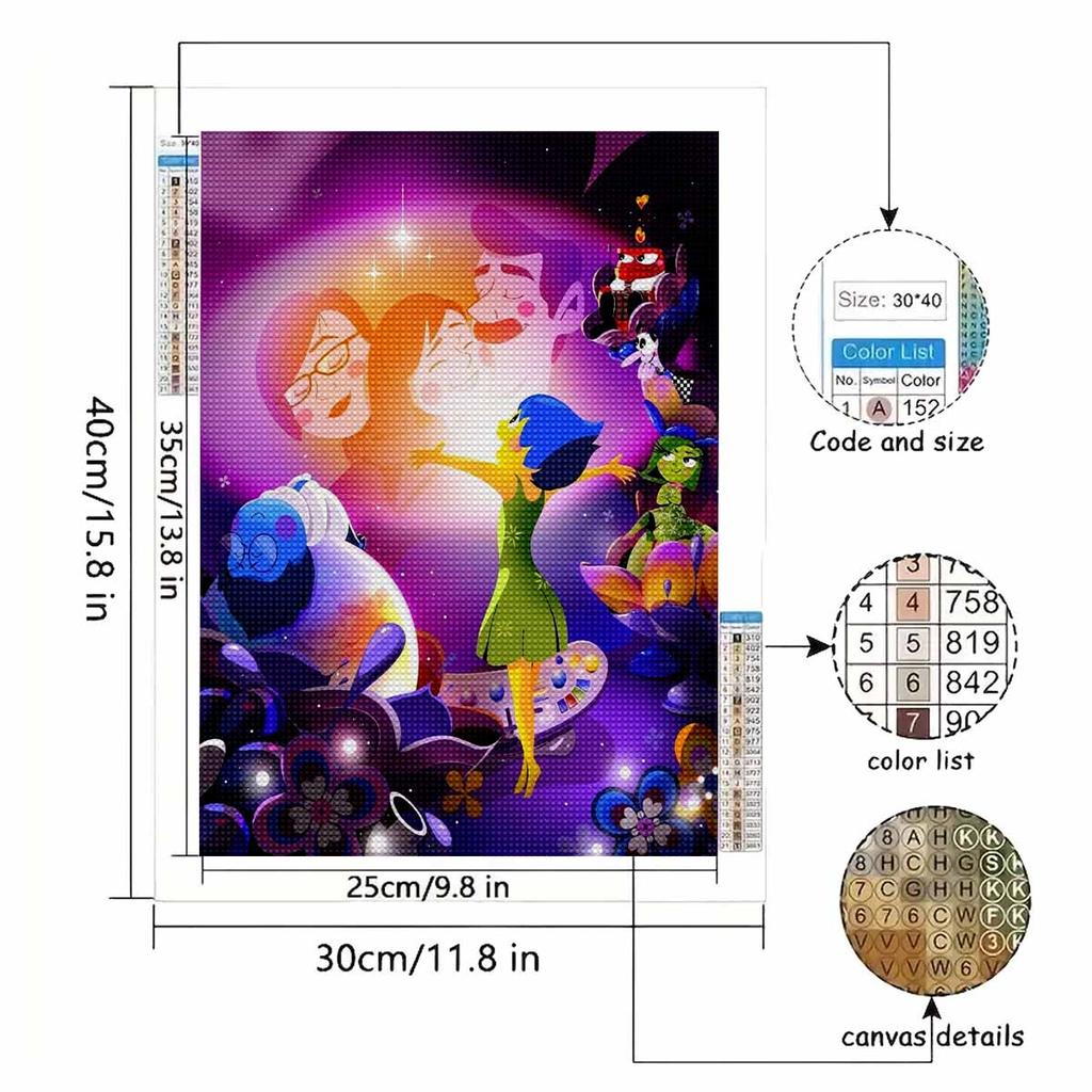 DIY Diamond Painting Happy and Joyful Cross Stitch Kit Mosaic Art Diamond Painting Full Circle Diamond Home Decoration