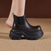 Huge Good-looking Chelsea Short Boots Women's 2025 New Spring and Autumn Single Boots Retro Thick-soled Cigarette Boots Heightening Martin Boots