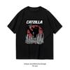 Catzilla Vintage Essential Vintage Harajuku TShirt Women Unisex Casual Cotton Graphic T Shirts Classic Oneck Shirt