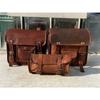 Goat Leather Motorcycle Complete Combo 3 Saddlebag Luggage 3 Bags For Sportster