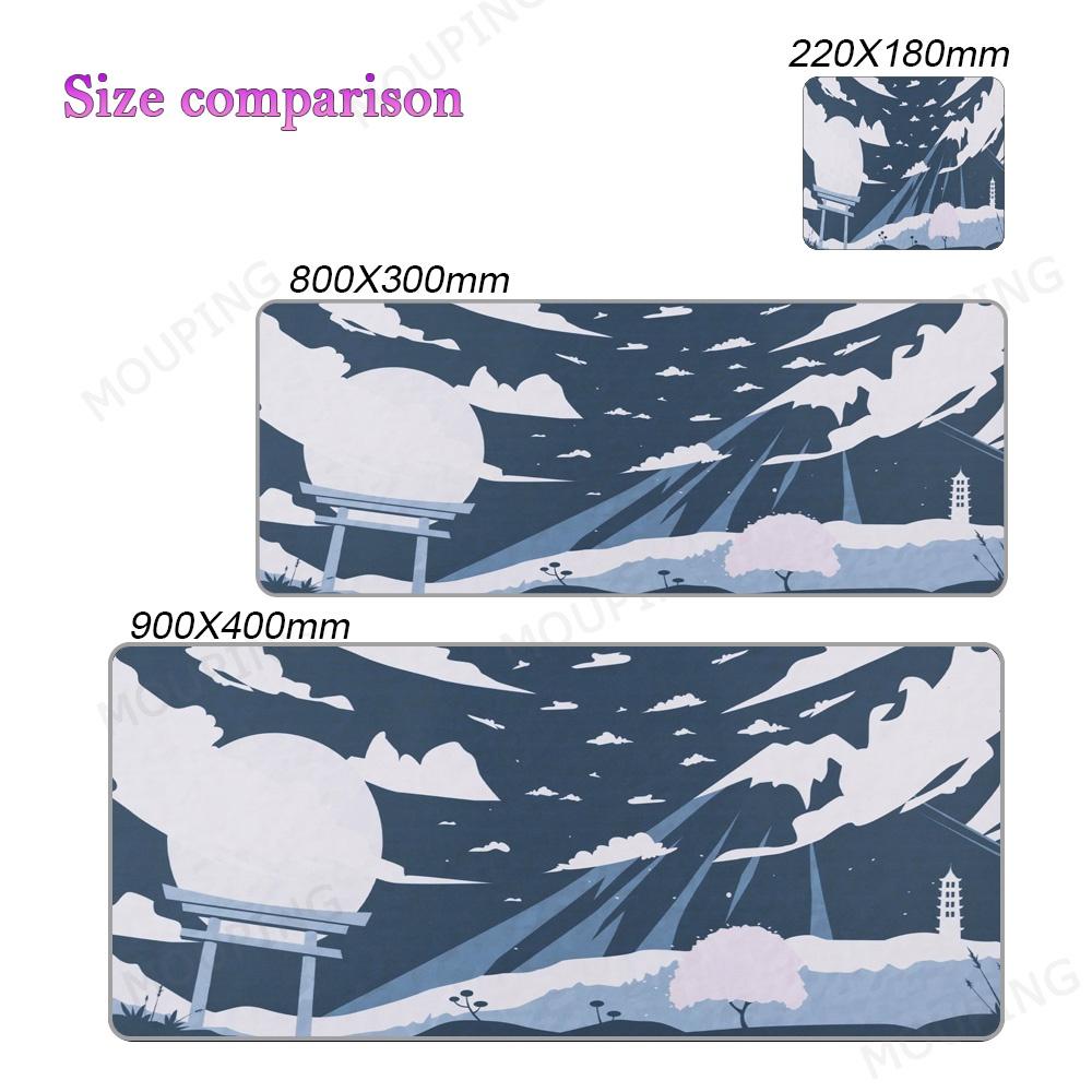 Space Mouse Pad Company Desk Mat Aesthetics 90x40 80x30 Pc Accessories Laptop Pad Large Table Mat Keyboard Deskmats Blue Office