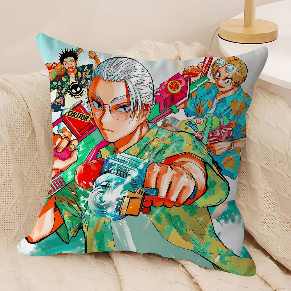 Anime S-Sakamoto-Days Kuddfodral Örngott Dekor Kuddvar Tryckt Kuddfodral För Soffa