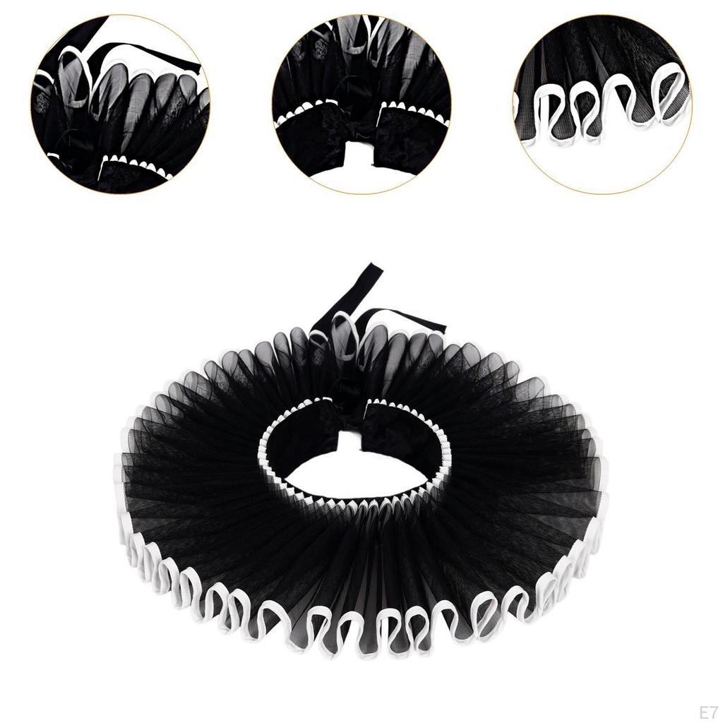 Abnehmbare Rüschenkragen im elisabethanischen Stil für Foto-Requisiten