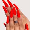24Pcs/Set Matte Manicure Full Cover Nail Tips Ballerina Nail Coffin Fake Nail False Nails