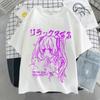 Womens Anime Y2k Oversized T-shirt Print Kawaii Clothing Japanese Graphic Streetwear T Shirt Harajuku Grunge Tops