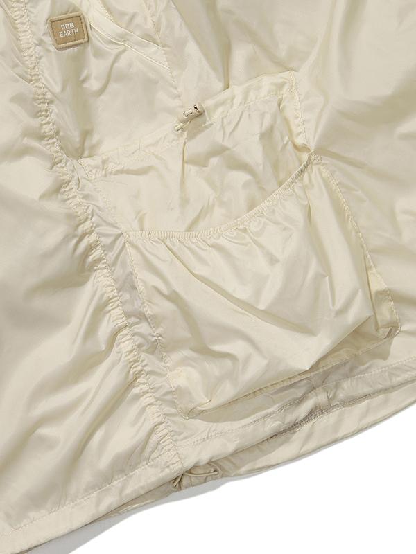 BBC EARTH W Shirred Cargo Midi Skirt_Cream