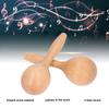 2 Stück Maracas Handpercussion Klarer Klang Glänzendes Aussehen 14x5x5cm Buchenholz Material Maracas Instrument für Partys