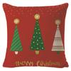 New Christmas Pillow Cover Four-piece Set Pillow Cushion Office Lumbar Backrest Decorative Backrest