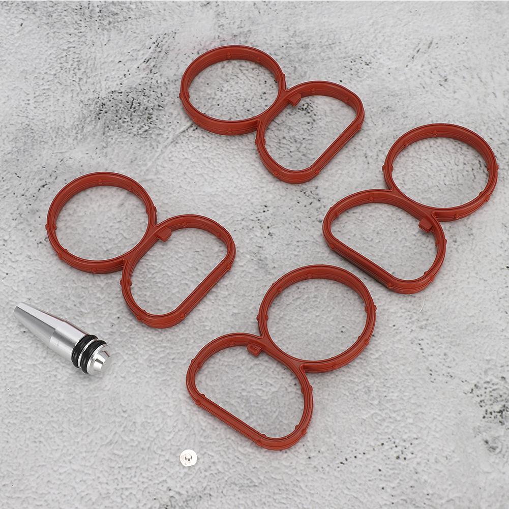 Intake Manifold Swirl Flap Delete Blank Plug Bung with Gaskets Fits for 1 Series E81 E87 E88  N47