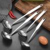 304 Stainless Steel Large Soup Ladle, Long Handle Skimmer, Porridge, and Congee Spoon for Household Use