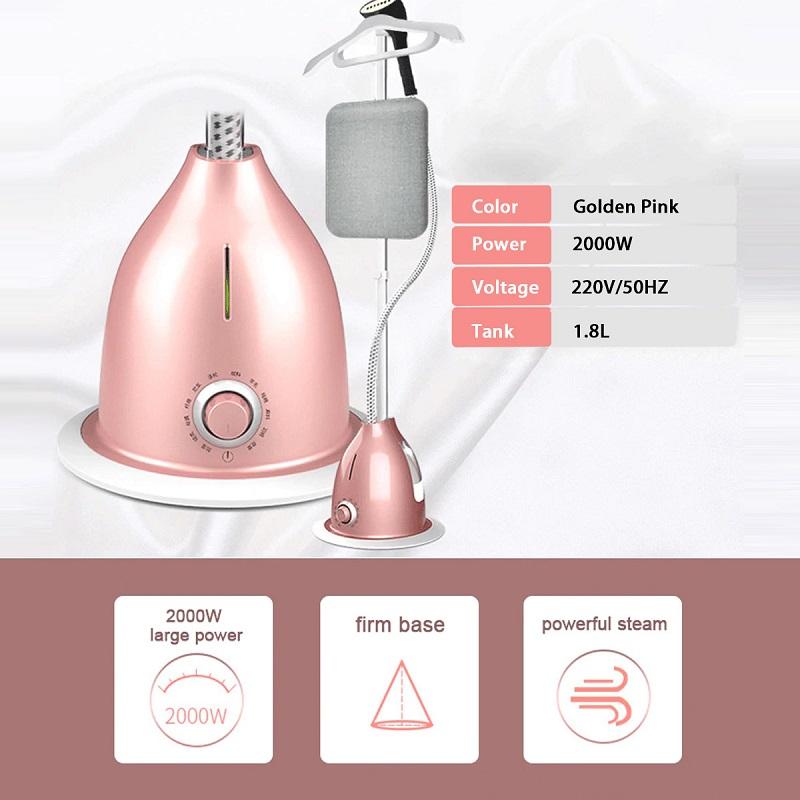 2000w Clothes Fabric Steamer Garment Steamer Powerful Fabric Steamer with Fabric Brush and Garment Hanging Clothes Machine