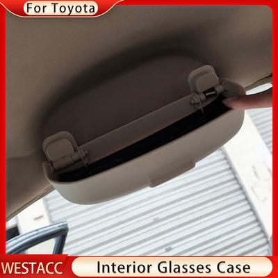 ABS Car Glasses Case Sunglasses Holder Case for Toyota Corolla Yaris Vios Glasses Storage Box Clip Organizer