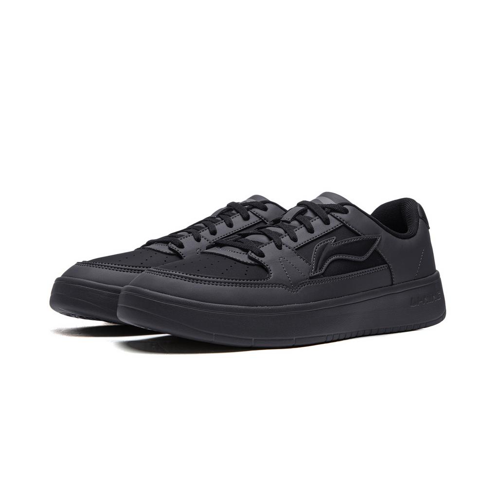 Li Ning Yue Lin 1.0 Simple Versatile Trendy Casual Lightweight Breathable Low-Top Skate Shoes Men sneakers Black Gray AGCV493-10