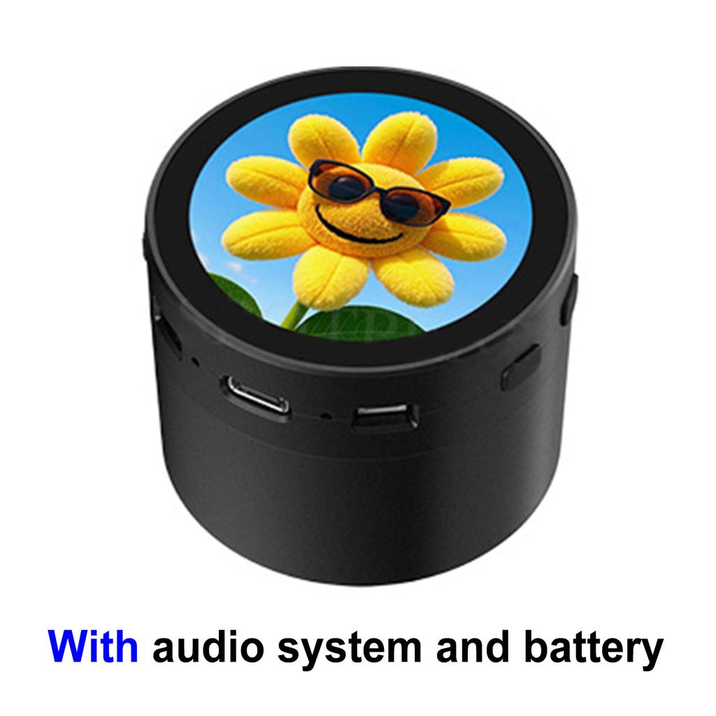 Placa de Desenvolvimento ESP32-S3 Módulo de Display LCD com Display Redondo de 1,85 pol Suporte WIFI BT DeepSeek Robô de Chat por Voz AI BOX