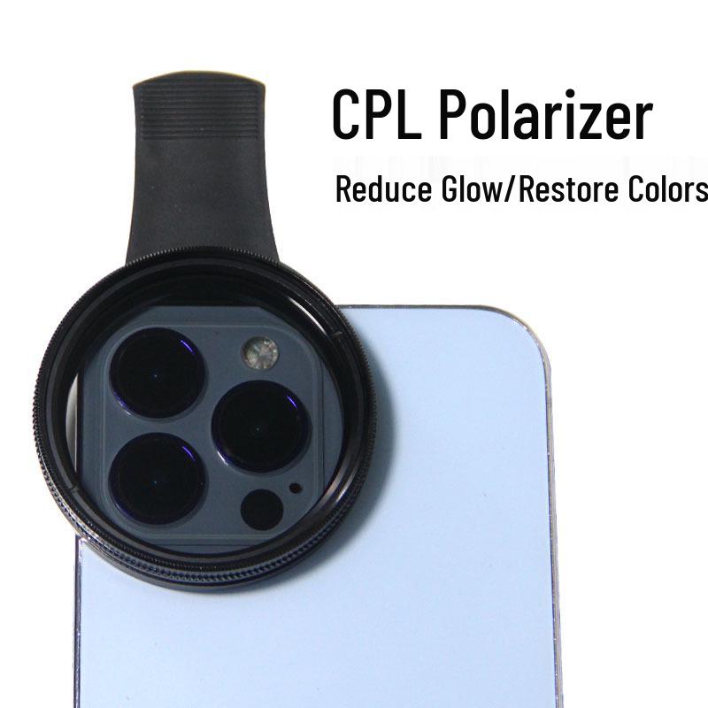 52mm & 67mm Mobile Phone CPL ND Polarizer Filters for Reflection-Free Live Streaming & Photography