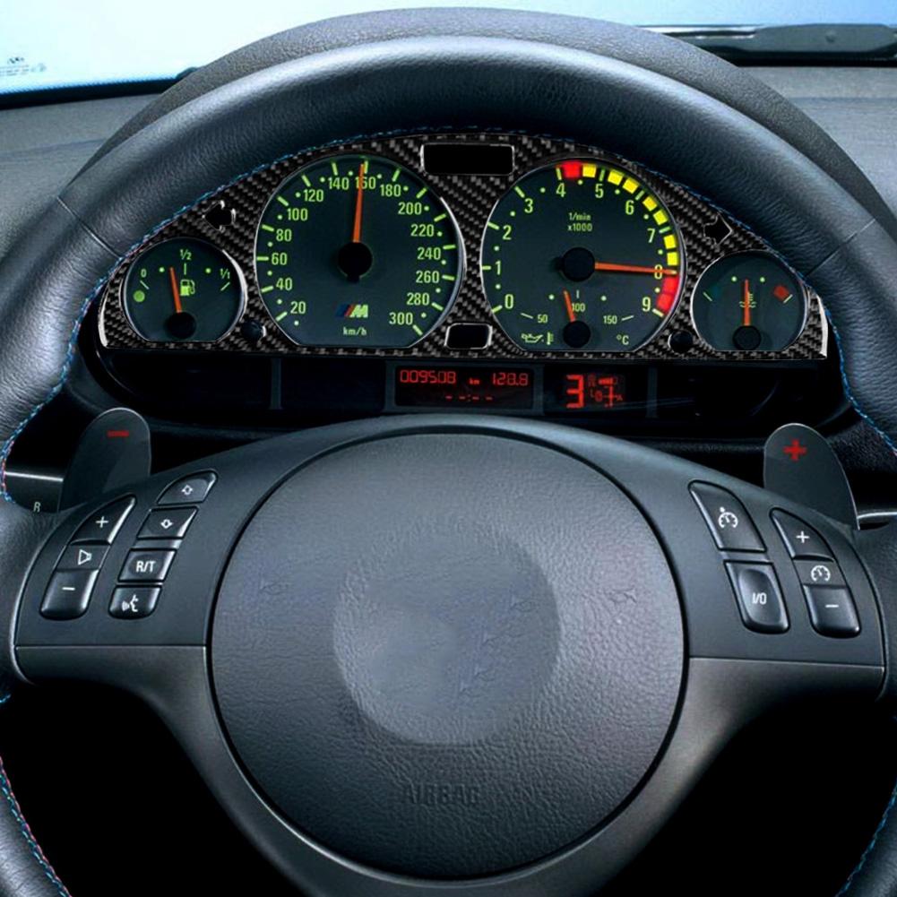 Carbon Fiber Center Console Instrument Panel Cover Trim Fits for BMW E46 M3 98 05