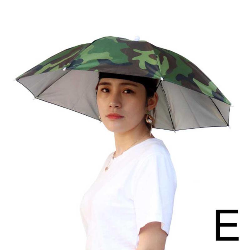 Foldable Outdoor Umbrella Hat Women Men Fishing Headwear Sun Cap Camping Fishing Headwear Cap Beach Head Hats