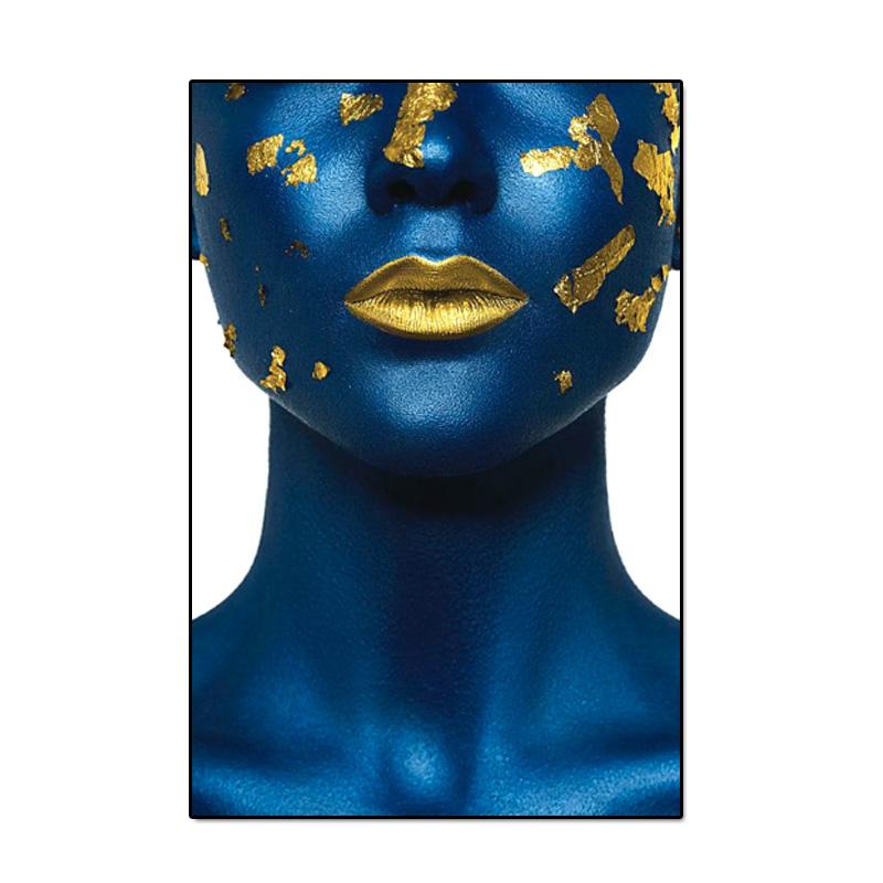 Modern Sexy Nude Girl Black Golden Art Nordic Posters and Prints Canvas Painting Wall Art Pictures For Living Room Cuadros Decor