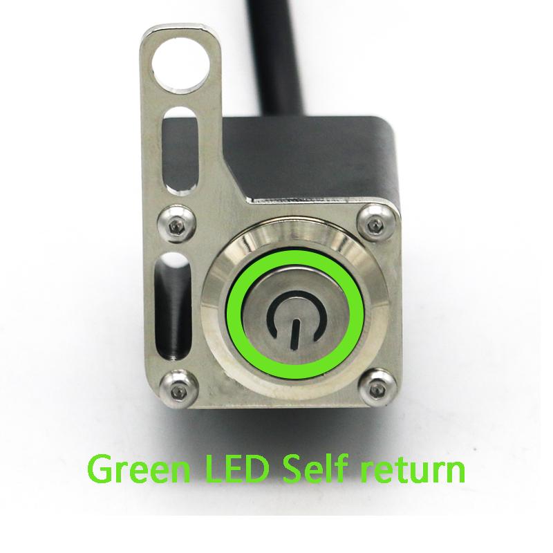 LMoDri 12V Motorcycle Replacement Accessories Handlebar Headlight Fog Spot Light Waterproof Switch Manual-return E-bike