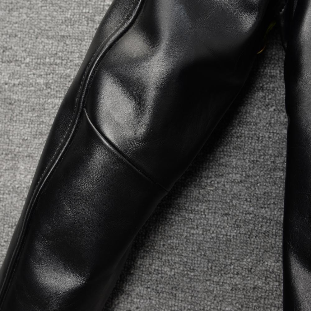 MA1 Flight Suit Cowhide Jacket Genuine Cow Leather Jacket For Men Bomber Coat Spring Autumn