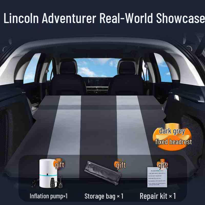 Lincoln Adventure Car Trunk Sleeping Pad: Inflatable Air Mattress for Camping and Self-Driving Tours (Fits 24 Car Models)