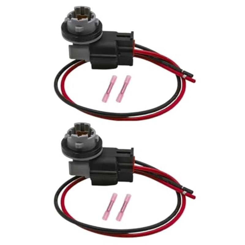 Rear Bumper Wiring Connector Socket Pigtail Harness As Shown Bumper Bulb Socket Replace Broken Part 2 Pieces Included