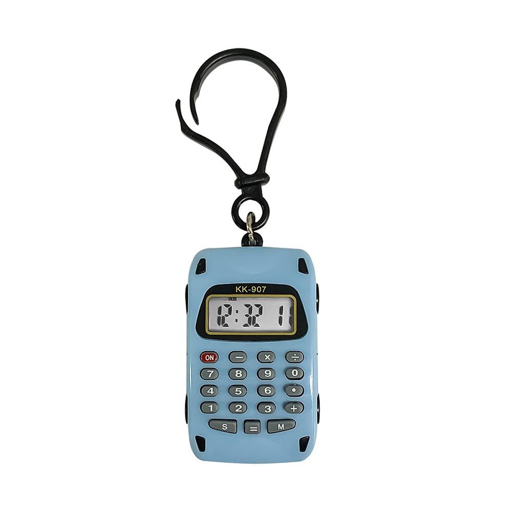 

8 Digits Display Electronic Calculator Mini Key Ring Portable Key Chain Office синий