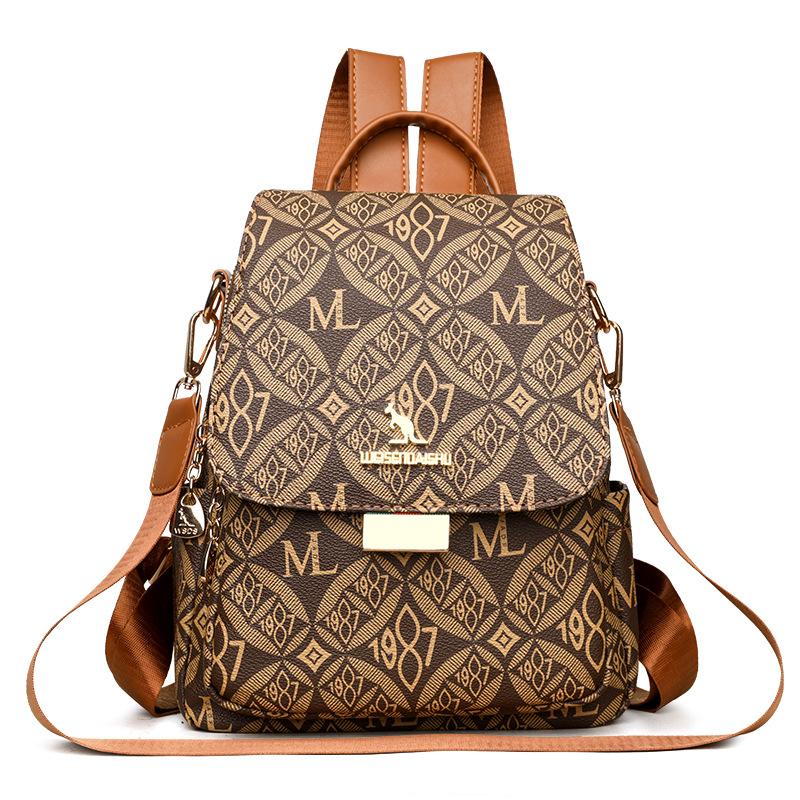 

Женский новый модный и универсальный большой емкости износостойкий школьный рюкзак для путешествий на открытом воздухе с четырьмя листами клевера