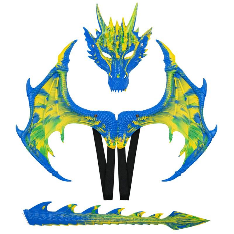 Halloween Dragon Costume Set Lightweight Colorful Cosplay Accessory Party Photography Dance Event