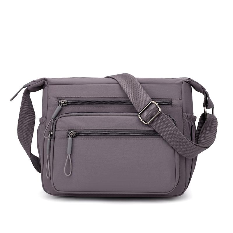 Women's Multi-layer Shoulder Bag Nylon Water-repellent Large Capacity Crossbody Bag Mother Bag