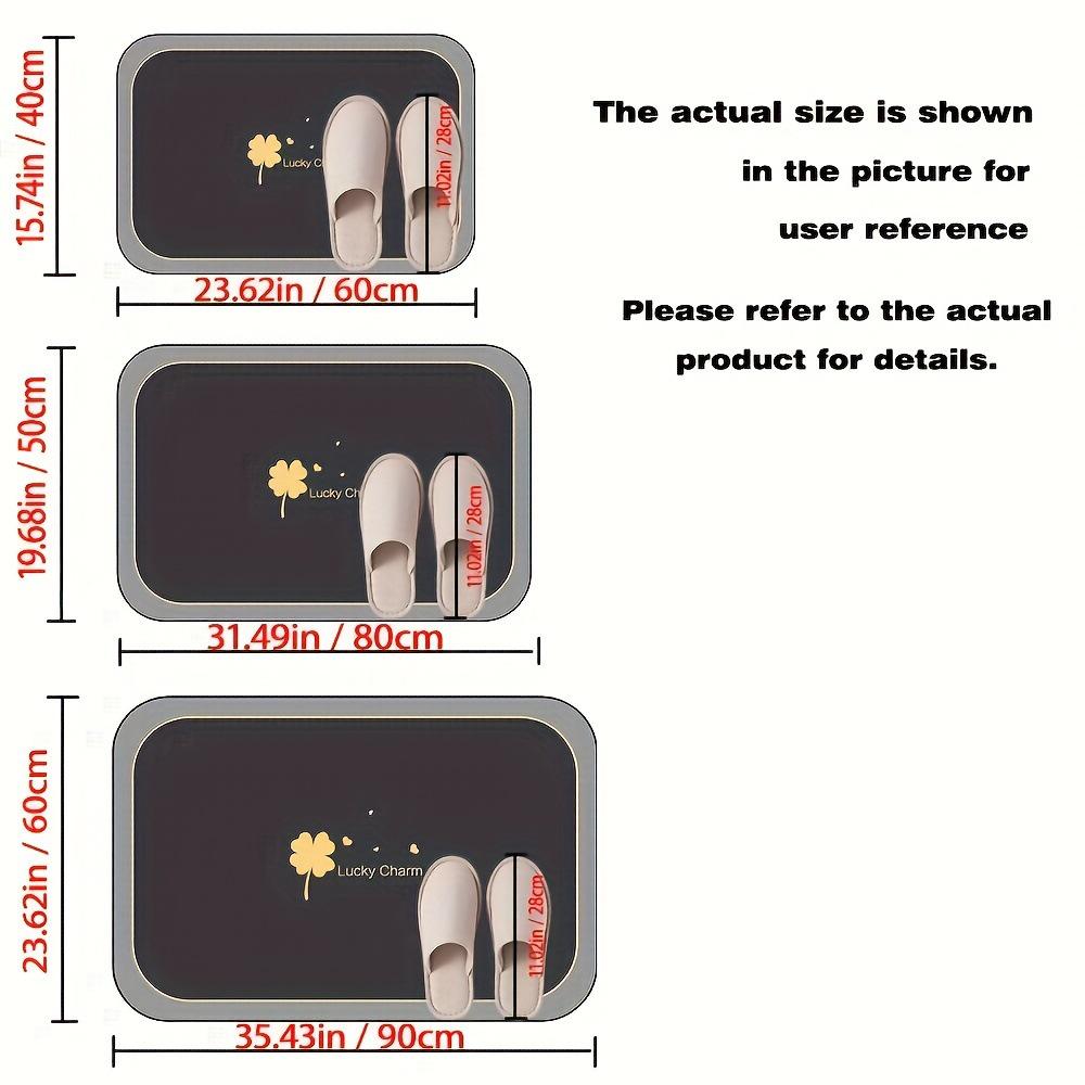 Diatomaceous Earth Water-absorbent Non-slip Minimalist Bathroom Mat