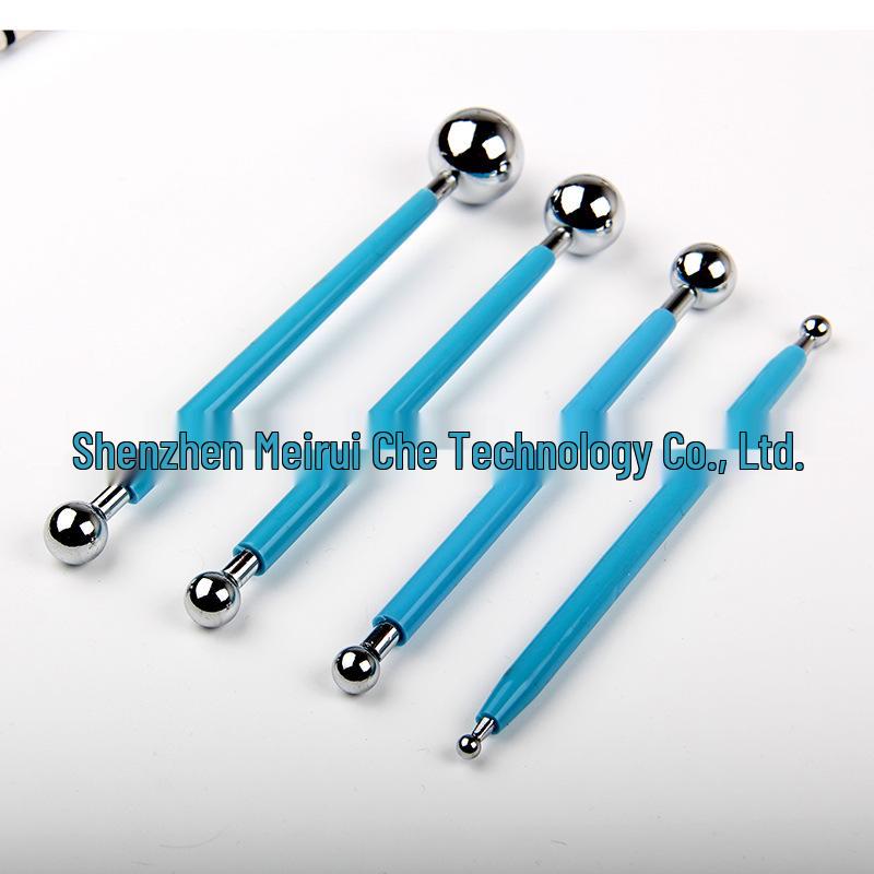 8-Head Stainless Steel Carving & Shaping Set: 4-Piece Clay & DIY Baking Tools