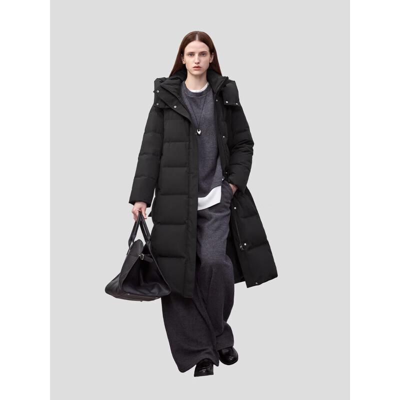 Bingjie Women's J5400DB90 95% Down Long Hooded Puffer Jacket